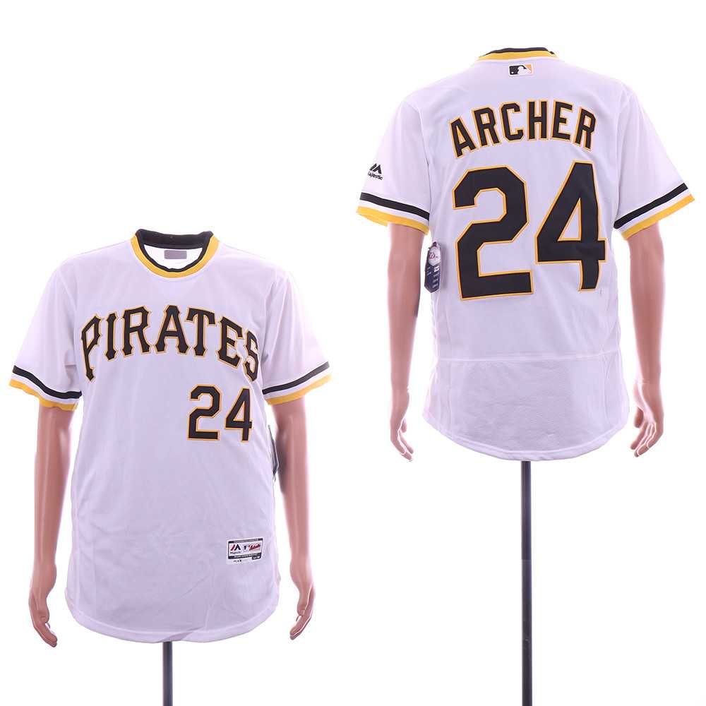 Pirates 24 Chris Archer White Throwback Flexbase Jersey Dzhi,We sell and wholesale Pirates 24 Chris Archer White Throwback Flexbase Jersey Dzhi on line form chian!